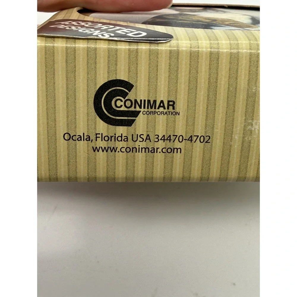 Conimar Naturestone Absorbent Coasters 4 Pack with holder